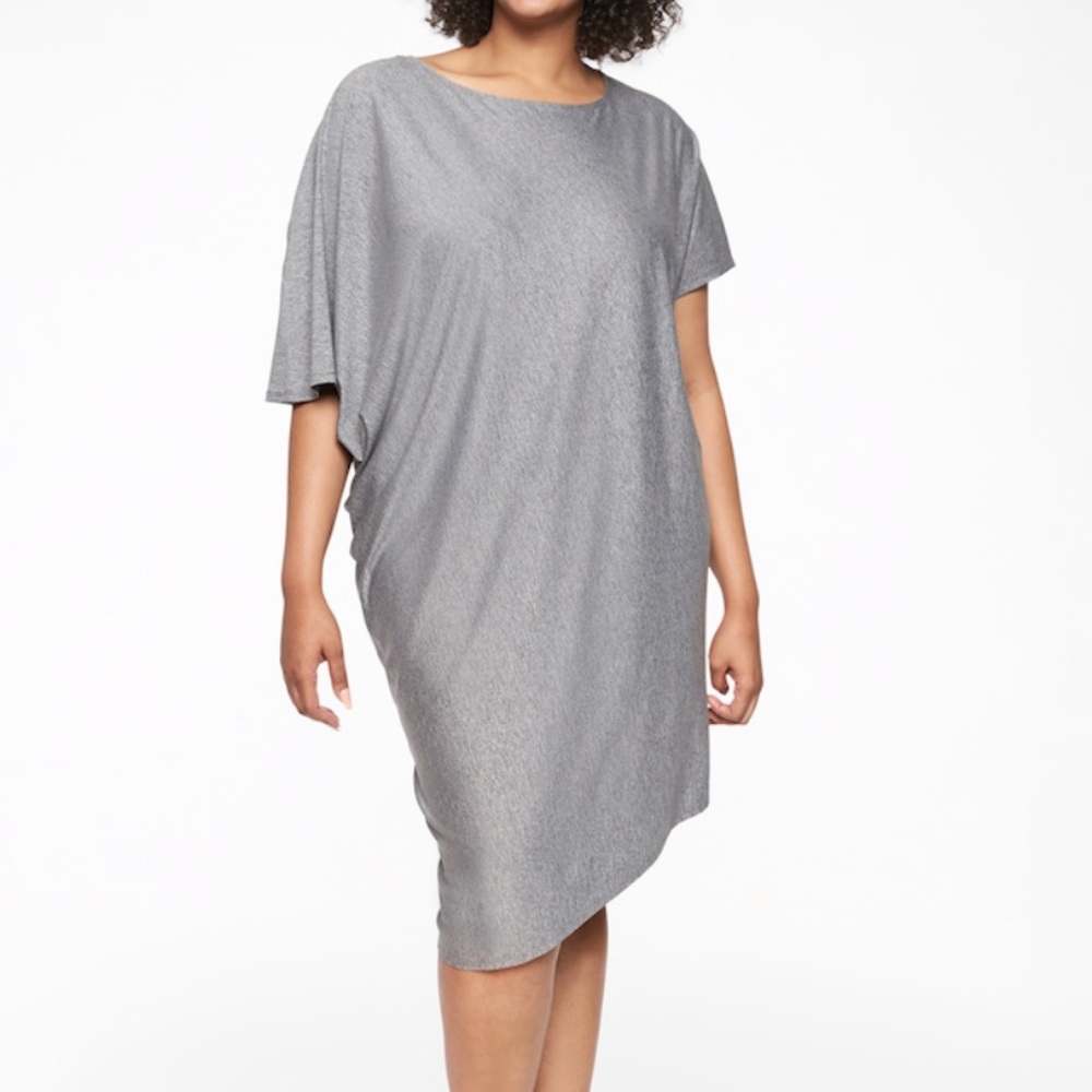 Athleta Grey Heathered Sunlover Hilo UPF Dress